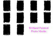 10 Distressed Hand Made Photo Masks, a Texture Graphic by dyrkwyst textures (Thumbnail 2 of 4)