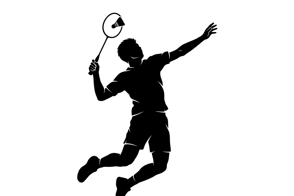 60 Badminton Player Smash Silhouette, a Person Illustration by Amazin_art (Photo 19 of 37)