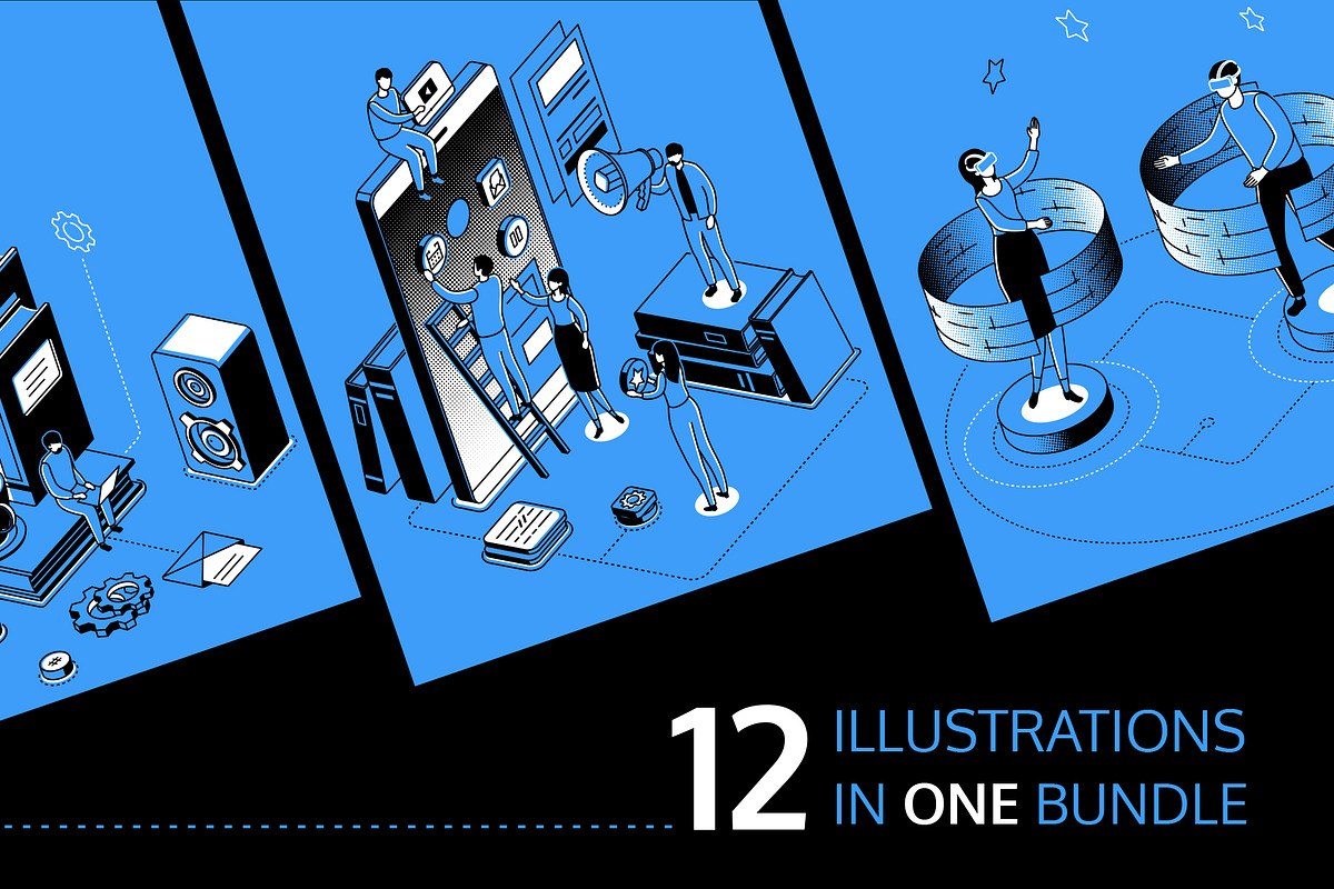 Technologies Line Isometric Set, a Templates & Theme by Boyko Pictures (Photo 2 of 13)