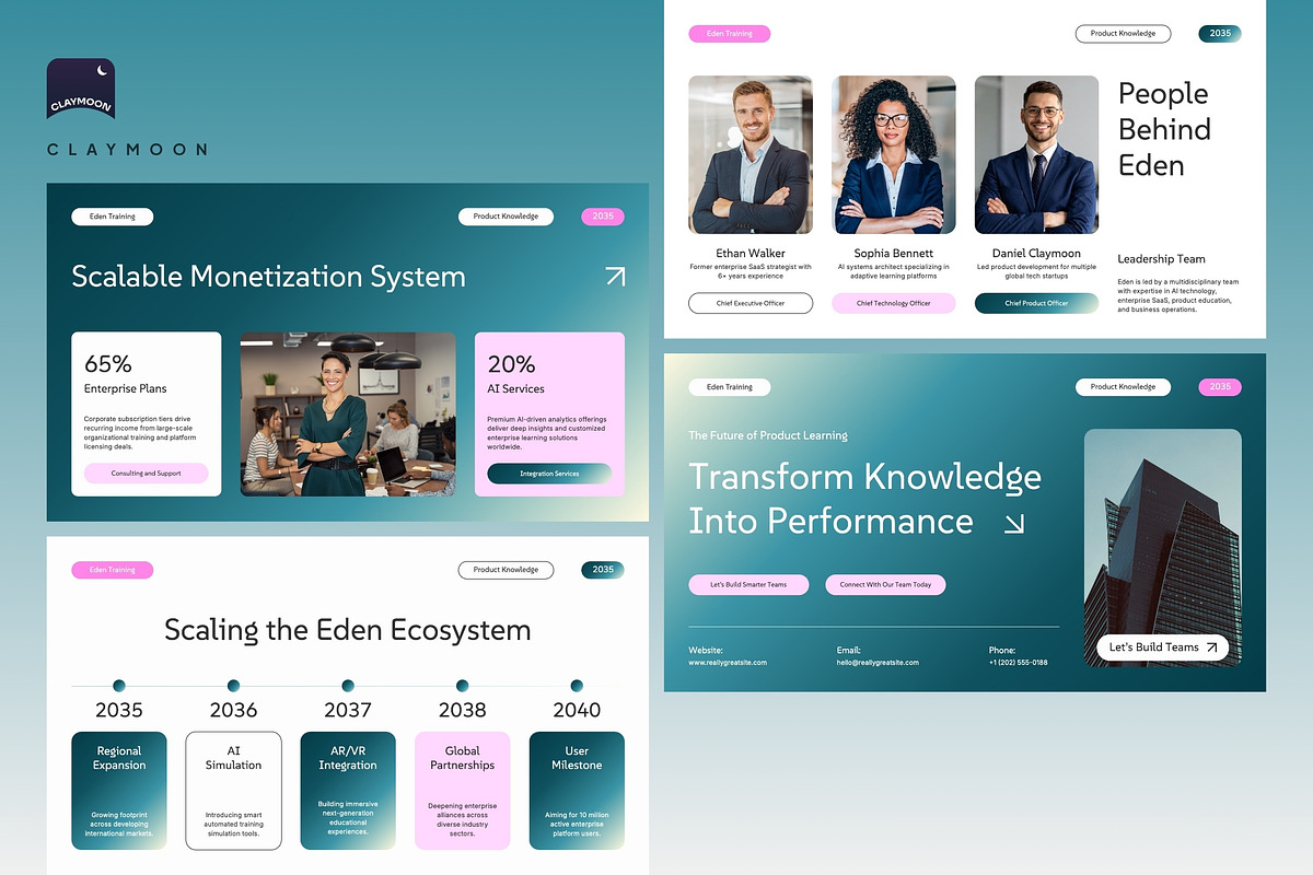 Product Training Pitch Deck, a Presentation Template by Claymoon Lab (Photo 7 of 7)