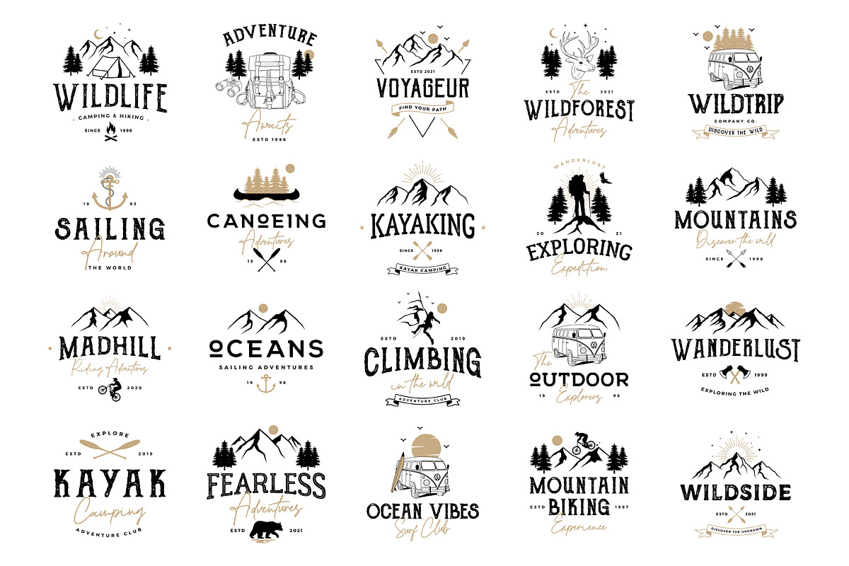 Adventure Logos, a Branding & Logo Template by ChicGraphix (Photo 2 of 8)