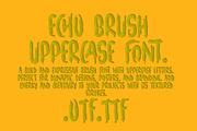 Echo Brush Upper Case Font, a Script Font by akropol (Thumbnail 3 of 4)