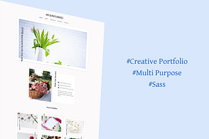 Kite Flowers Portfolio HTML Template