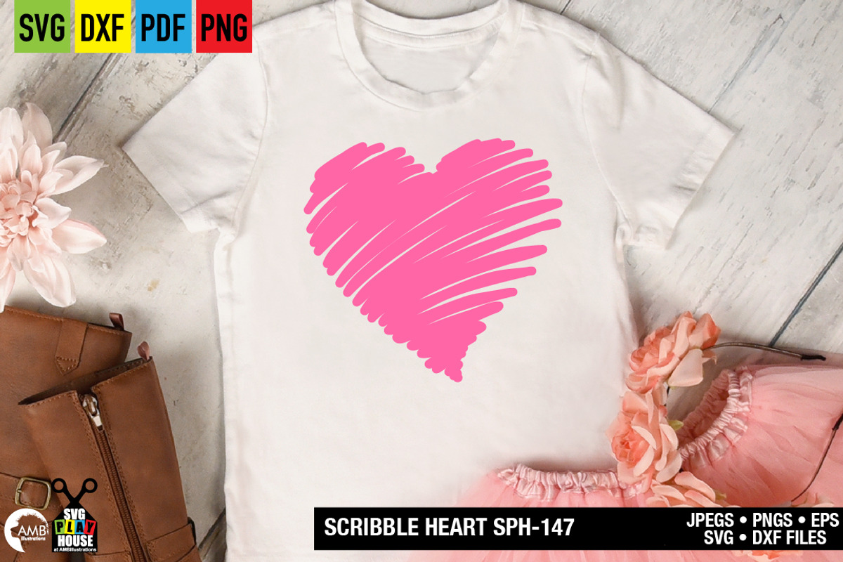 Scribble Heart svg SPH-147, an Illustration by AMBillustrations (Photo 7 of 7)