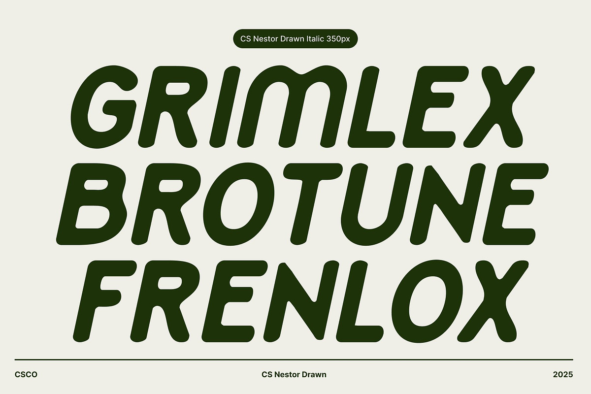 CS Nestor Drawn, a Sans Serif Font by Craft Supply Co. (Photo 4 of 8)