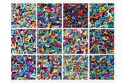 Doodles Graffiti Seamless Pattern, a Pattern Graphic by Forhadx5 (Thumbnail 3 of 7)