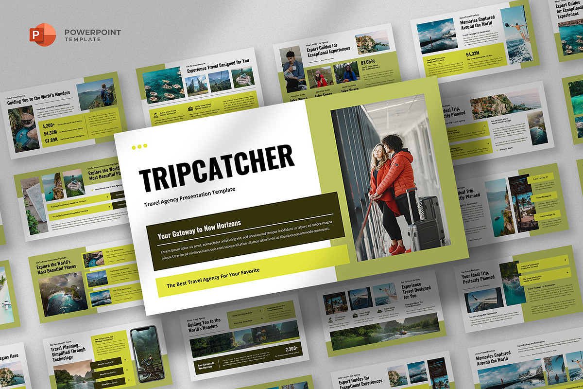 Travel Agency Powerpoint Template, a Presentation Template by fluffstudio (Photo 1 of 4)