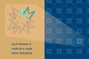 Winter Holidays | Peace Collection, a Pattern Graphic by Type Art Crafters (Thumbnail 6 of 15)