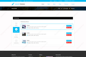 Galaxy- Travels PSD Website Template