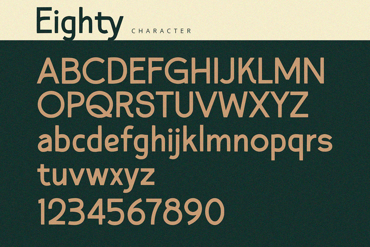 Eighty - Sans Serif Font, a Sans Serif Font by Alpaprana (Photo 7 of 9)