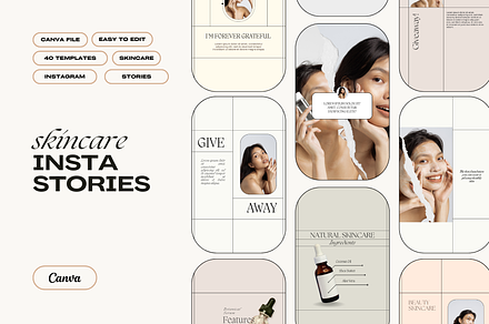 Skincare Instagram Story Templates