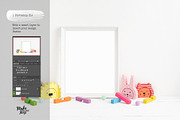 8x10 Nursery Frame Mockup, a Print Template by Make Beautiful Things (Thumbnail 3 of 6)