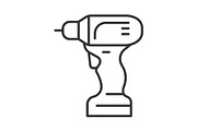 Electric tool line icon set, an Outline Icon by ElineDesign (Thumbnail 2 of 3)