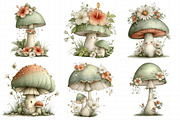 Whimsical Summer Mushroom Clipart, an Illustration by Daily.Designs (Thumbnail 3 of 7)