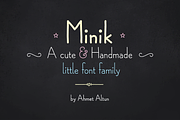 Minik - Cute Font Family, a Script Font by Ahmet Altun (Thumbnail 1 of 3)