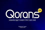 Qorans - Corporate Logo Font, a Sans Serif Font by QR Design Studio (Thumbnail 1 of 9)