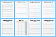 2025-26 Baby Shower Planner Canva, a Stationery Template by Designmela01 (Thumbnail 5 of 8)