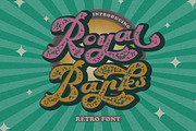 Royal Banks - Retro Bold Font, a Script Font by PutraCetol Studio (Thumbnail 1 of 11)