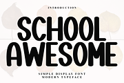 School Awesome, a Sans Serif Font by InermediaSTUDIO (Thumbnail 2 of 8)
