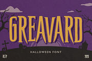 Gravard - Halloween Font, a Serif Font by Rillatype (Thumbnail 1 of 8)