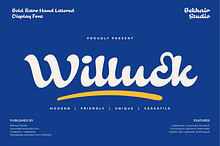 Willuck Font – Playful Retro Font