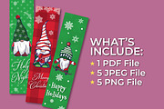 Christmas Gnome Printable Bookmark, a Stationery Template by Guavanaboy (Thumbnail 2 of 2)