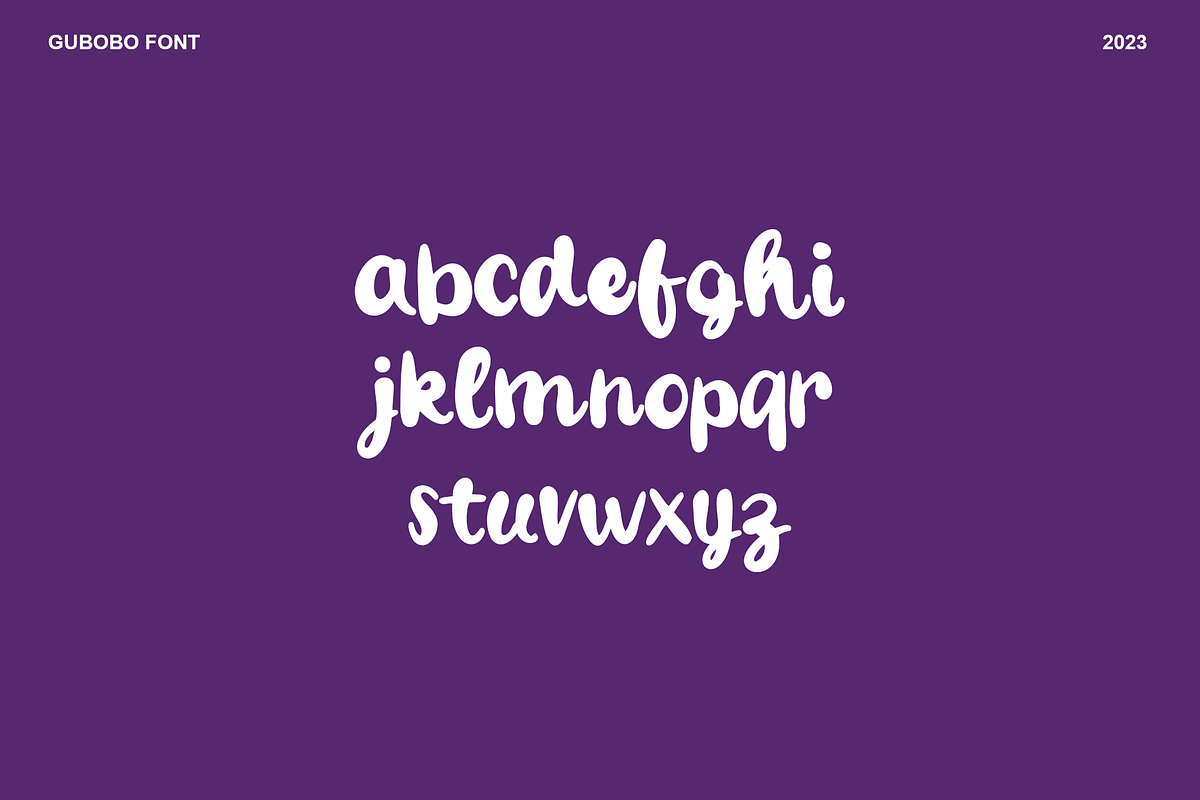 Gubobo Handwriting Brush Font, a Handwritten Font by rtf.studio (Photo 4 of 5)