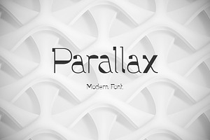 Parallax Font And Graphics