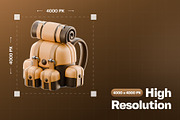 Camping Supplies 3D Icon Pack, an Object 3D Model by Haps Space (Thumbnail 2 of 4)