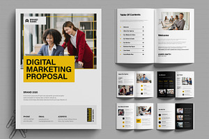 Digital Marketing Proposal Template, a Brochure Template by MightyDesign