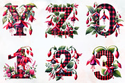 Spring Fuchsia Flower Alphabet Clipa, an Illustration by RobertsArt (Thumbnail 3 of 7)