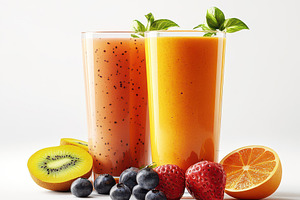 Refreshing Fruit Smoothies Healthy D, a Food & Drink Photo by Pixeness Studio