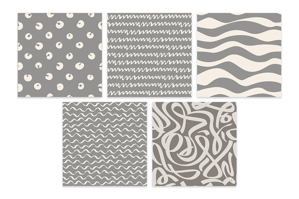 Inky Seamless Patterns Set, a Pattern Graphic by Jennadesigns (Photo 4 of 11)