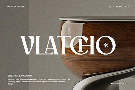 Vlatcho - Elegant Refined Serif, a Serif Font by Qweera Studio