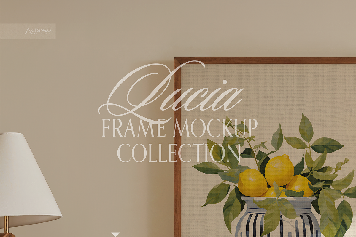 LUCIA Din A | Frame Mockup Full Set, a Household Mockup by Acierto Studio (Photo 6 of 16)