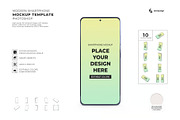 Smartphone Mockup Template Set, an Android Mockup by DesignRushMarket (Thumbnail 1 of 10)