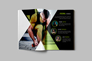 Gym Fitness Studio Bifold Brochure, a Brochure Template by VectStock (Thumbnail 5 of 7)