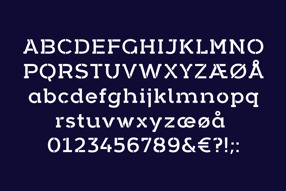 Arkibal Serif Stencil preview 5