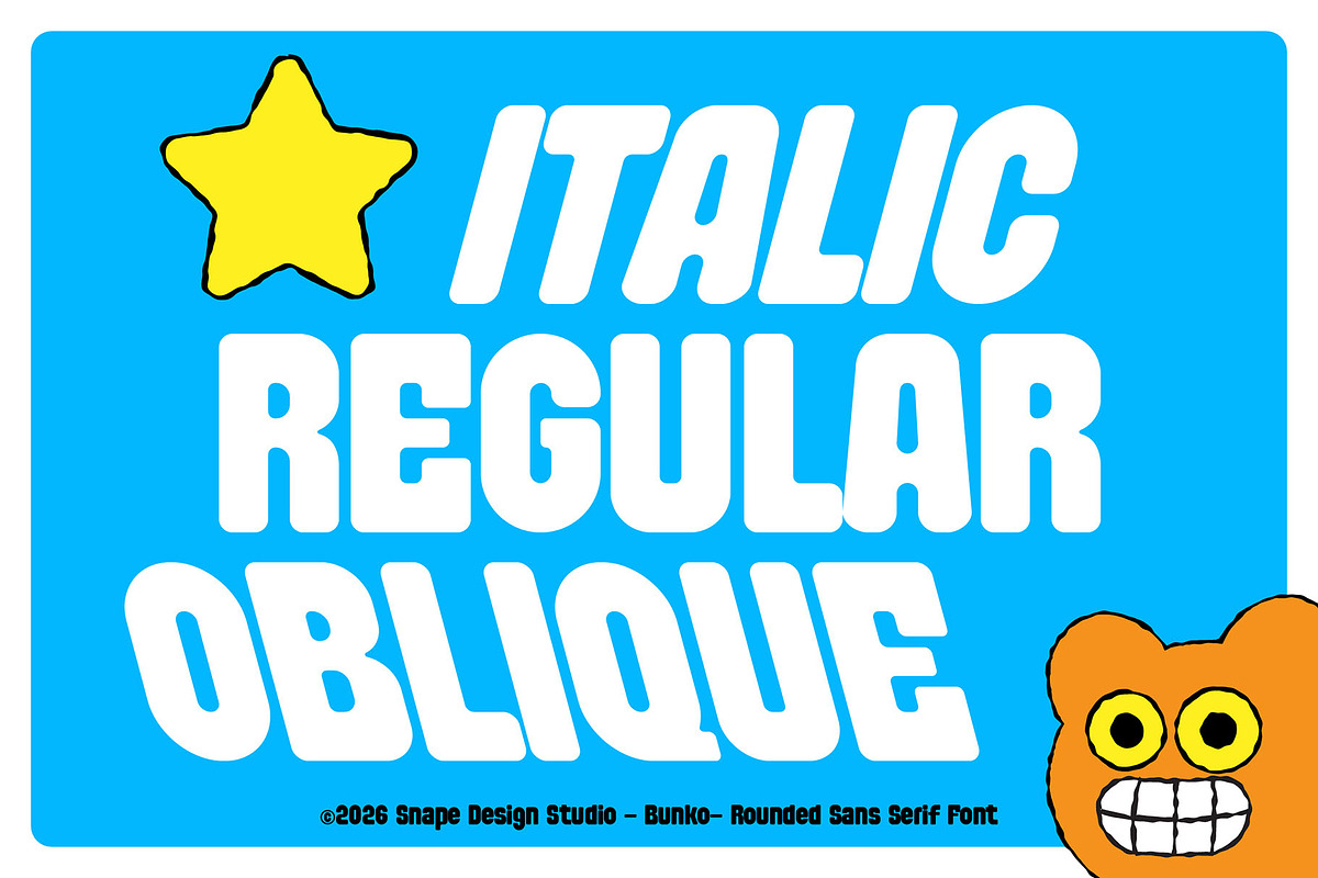Bunko - Rounded Sans Serif Font, a Sans Serif Font by Snape Design Studio (Photo 6 of 12)