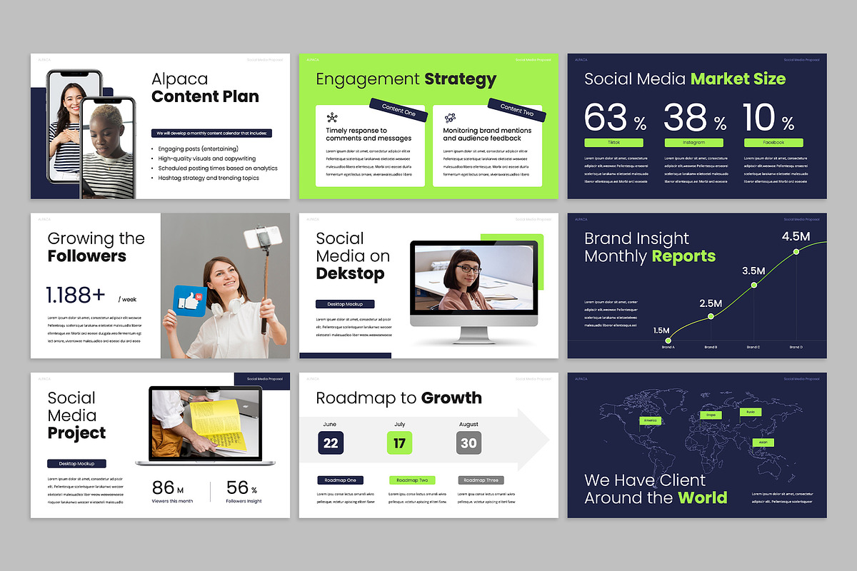 Social Media Proposal Google Slides, a Presentation Template by rgbryand (Photo 3 of 7)
