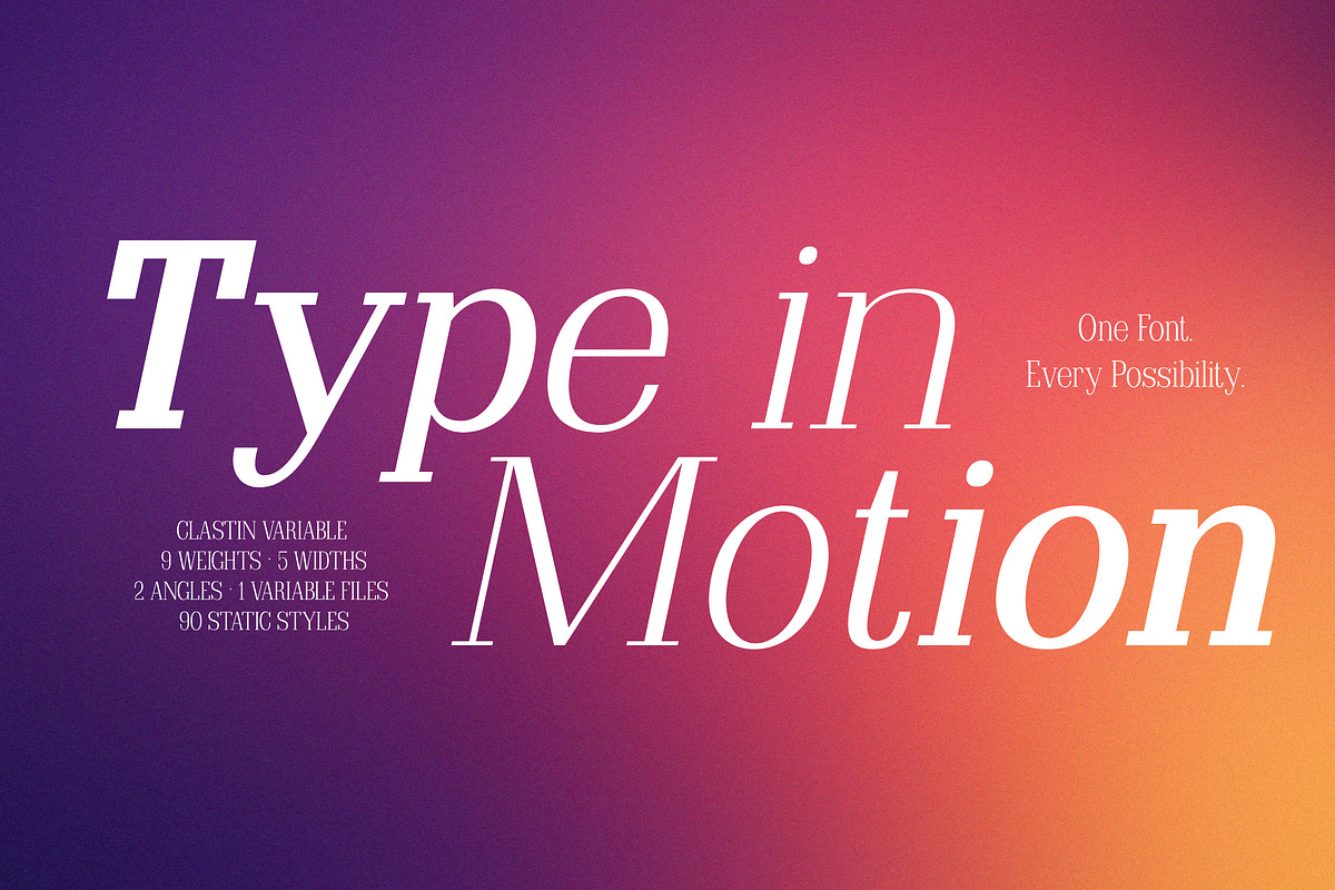 Clastin Variable, a Slab Serif Font by Stripes Studio (Photo 2 of 15)