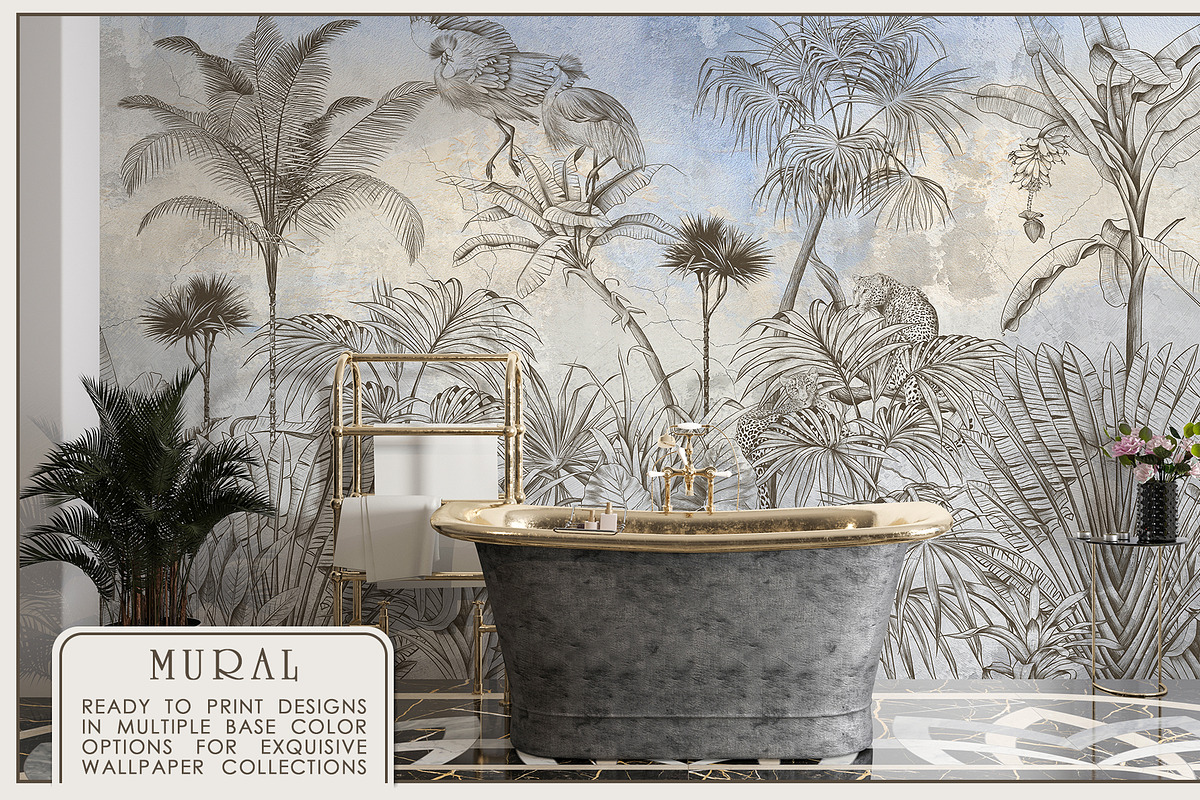Tropical mural, a Wallpaper Graphic by Natalia0307 (Photo 10 of 15)