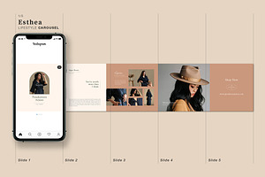 Instagram Carousel Template Canva