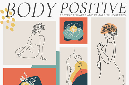 Body Positive. Line Art Female Body, a Healthcare Illustration by AnMark
