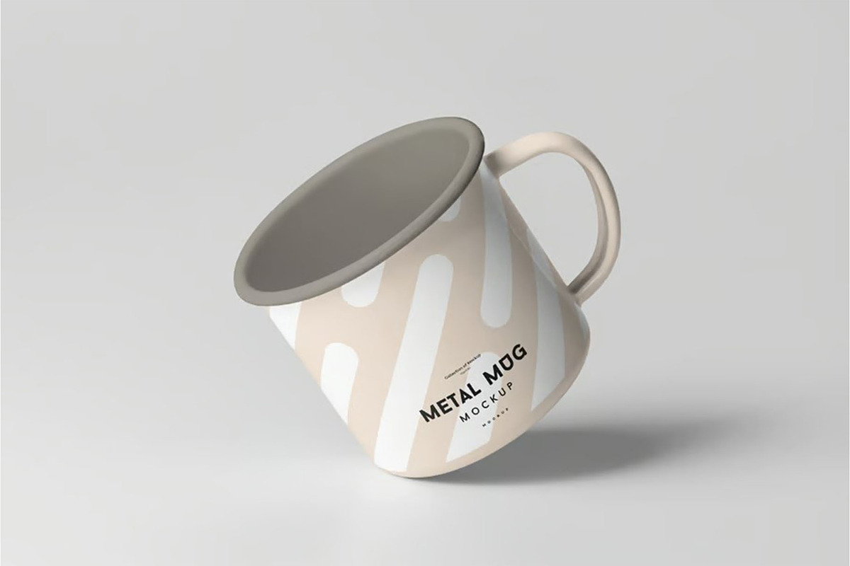 Metal Mug Mock-up, a Cups & Container Mockup by zippypixelstudio (Photo 2 of 16)