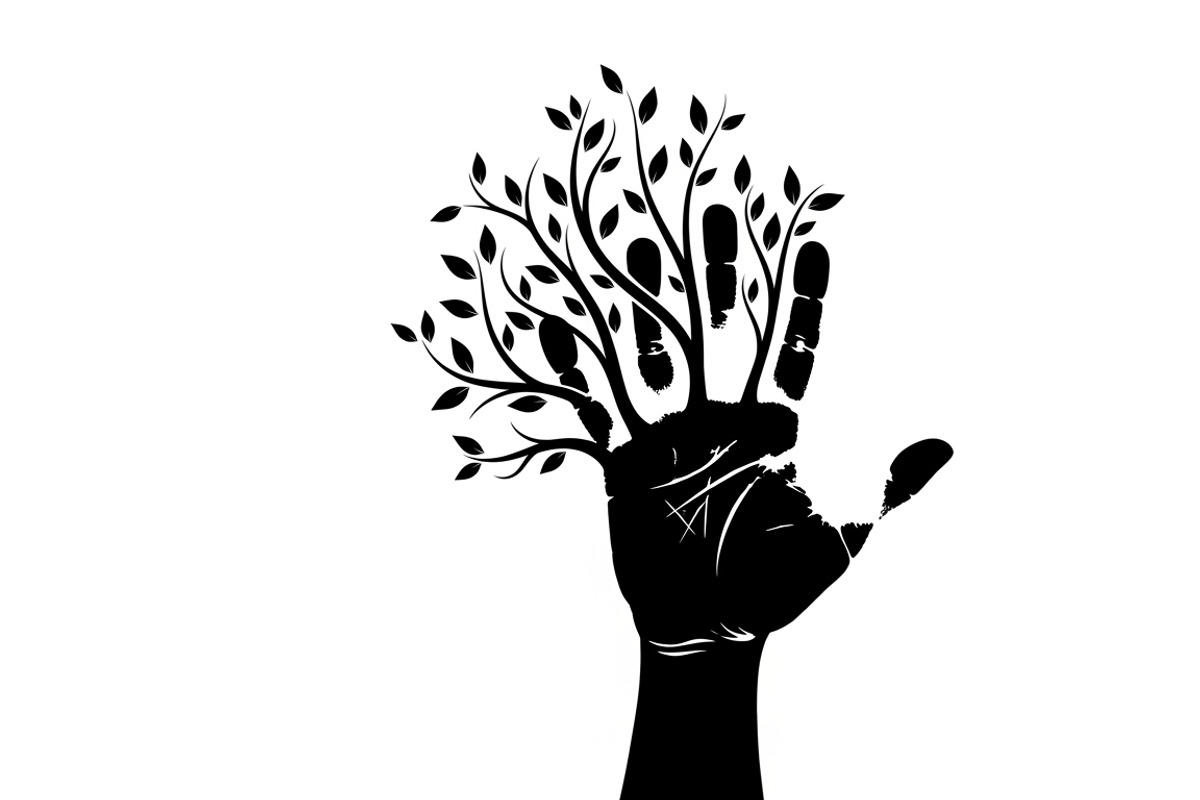 family handprint tree silhouette, an Illustration by Amazin_art (Photo 7 of 29)