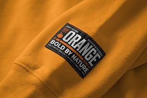 Stitched Fabric Patch Mockup, a Shirt Mockup by Designer Dude