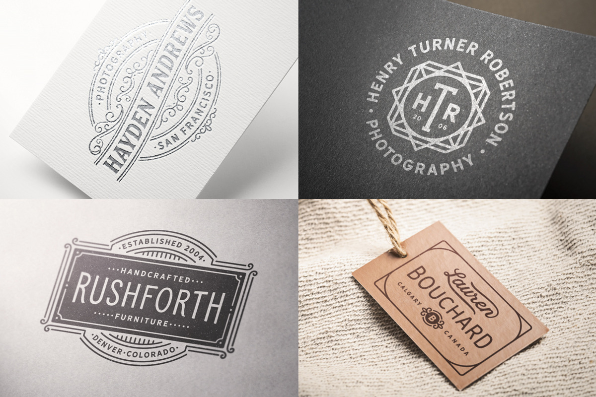80 Modern Vintage Logos vol 3, a Branding & Logo Template by DISTRICT 62 STUDIO (Photo 13 of 15)