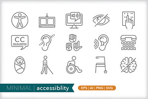 Minimal Accessibility Icons