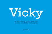Vicky, a Serif Font by Letritas (Thumbnail 1 of 11)